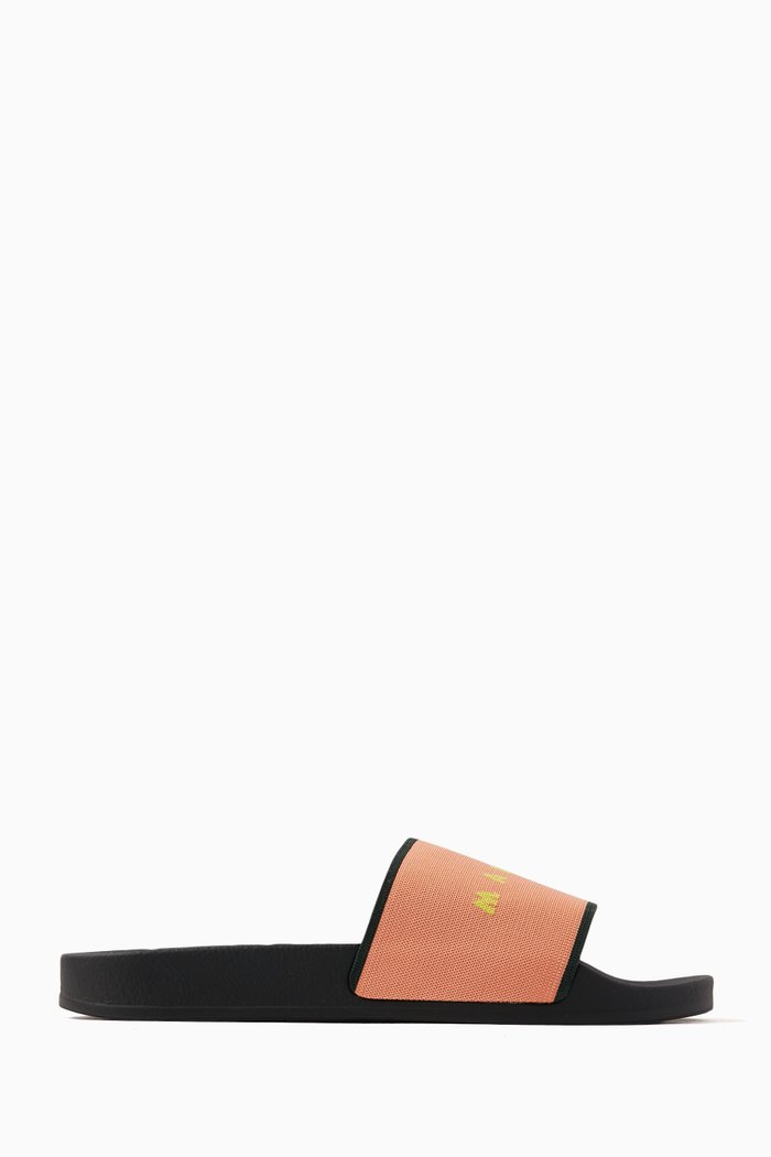 

Logo Pool Slides in Jacquard, Multicolour