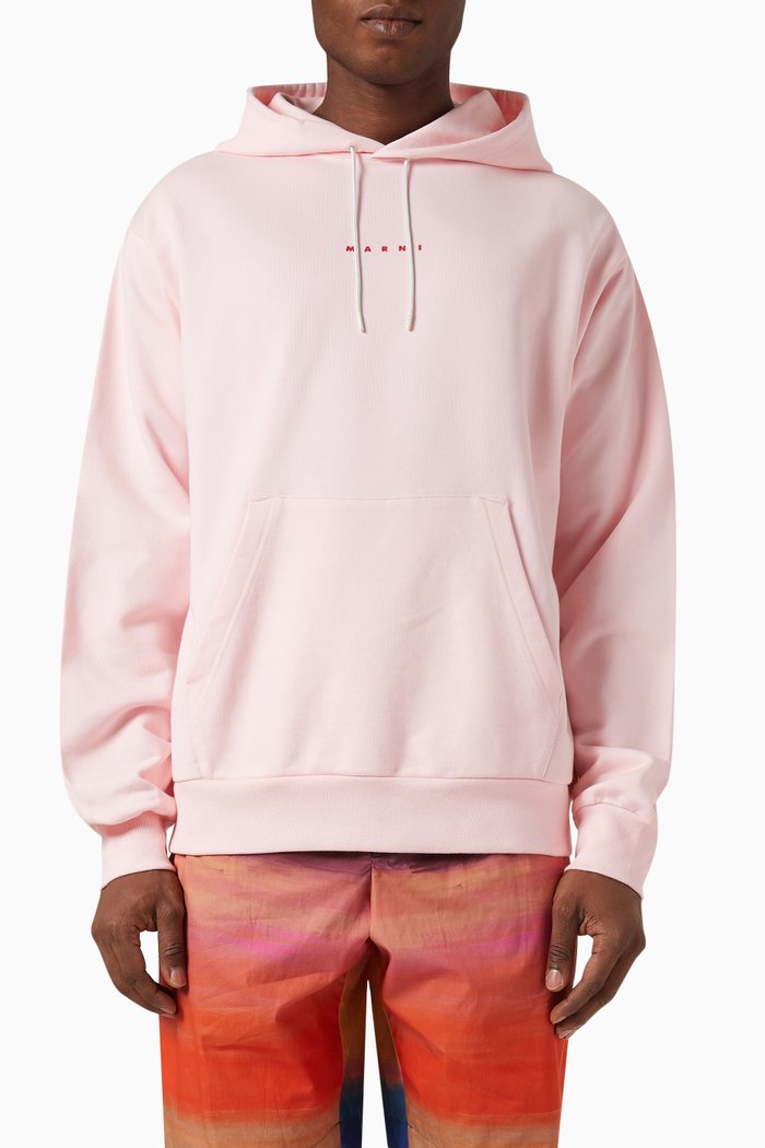 

Logo Hoodie in Bio Cotton, Pink