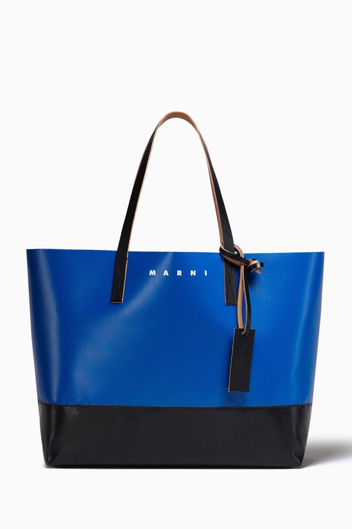Tribeca Tote Bag in Faux Leather, Multicolour