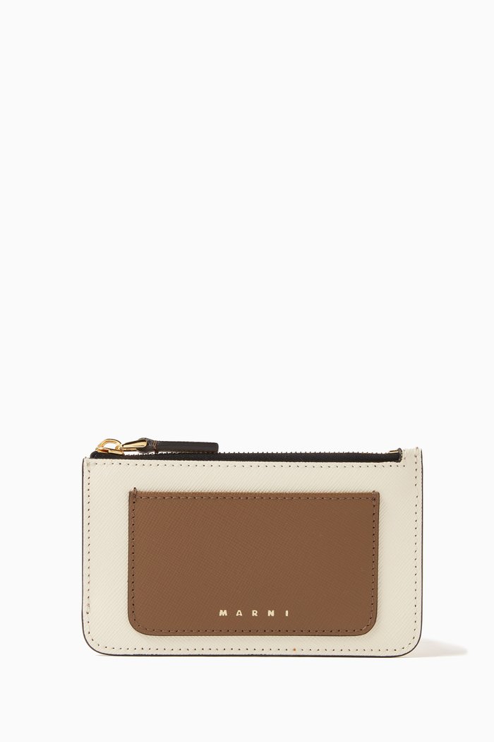 

Card Case in Saffiano Leather, Multicolour