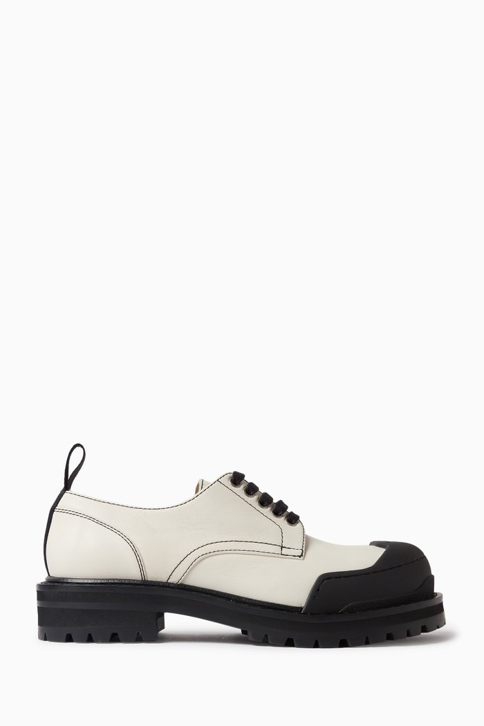 

Dada Derby Shoes in Leather, White