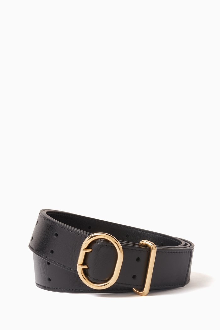 

Cannolo Belt in Leather, Black