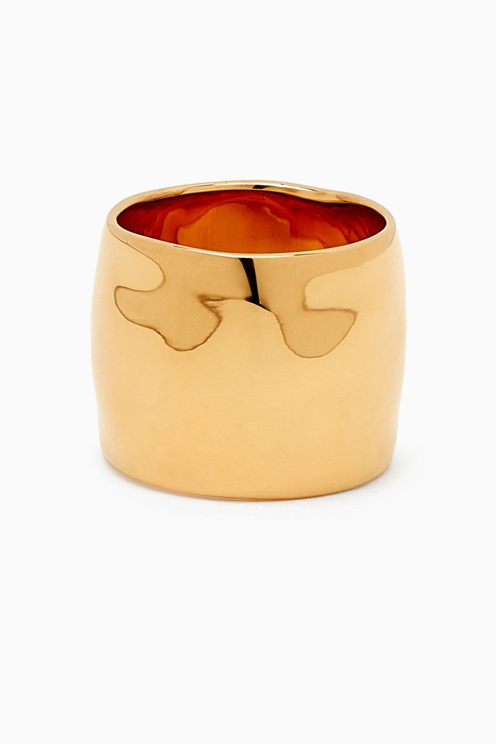 

Raw Wildness Ring in Eco Brass, Gold