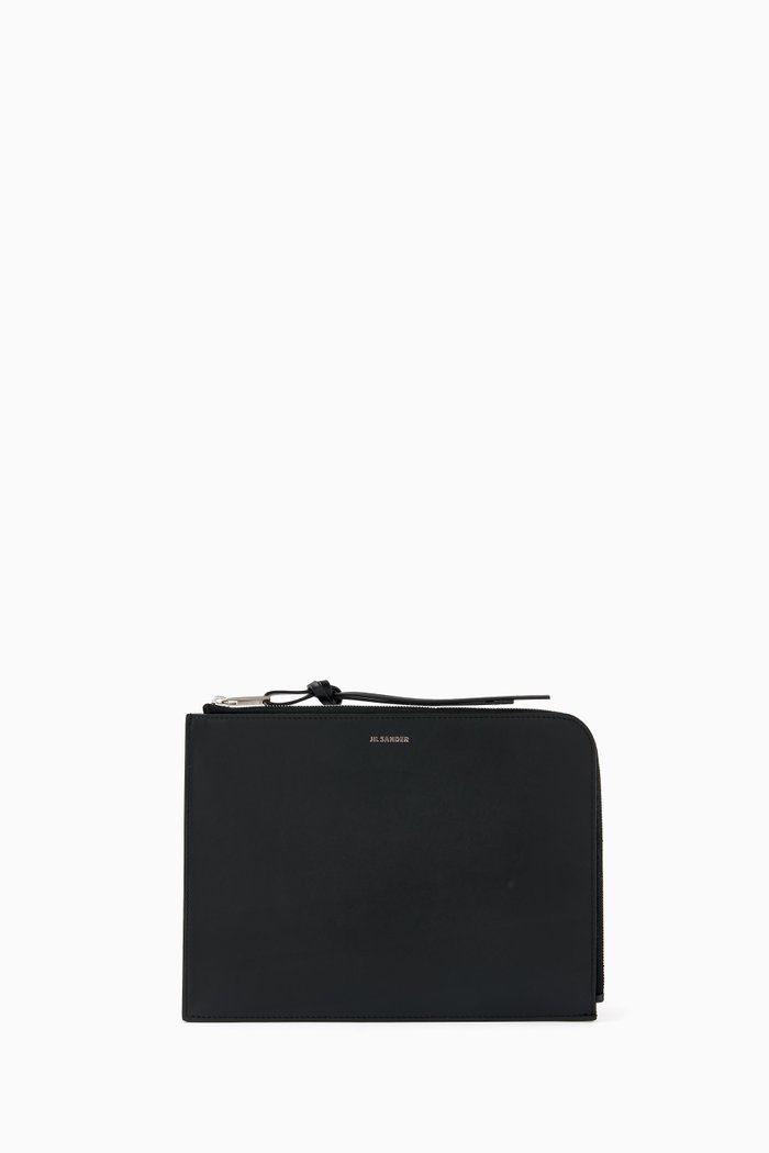 

Large Card Holder in Leather, Black
