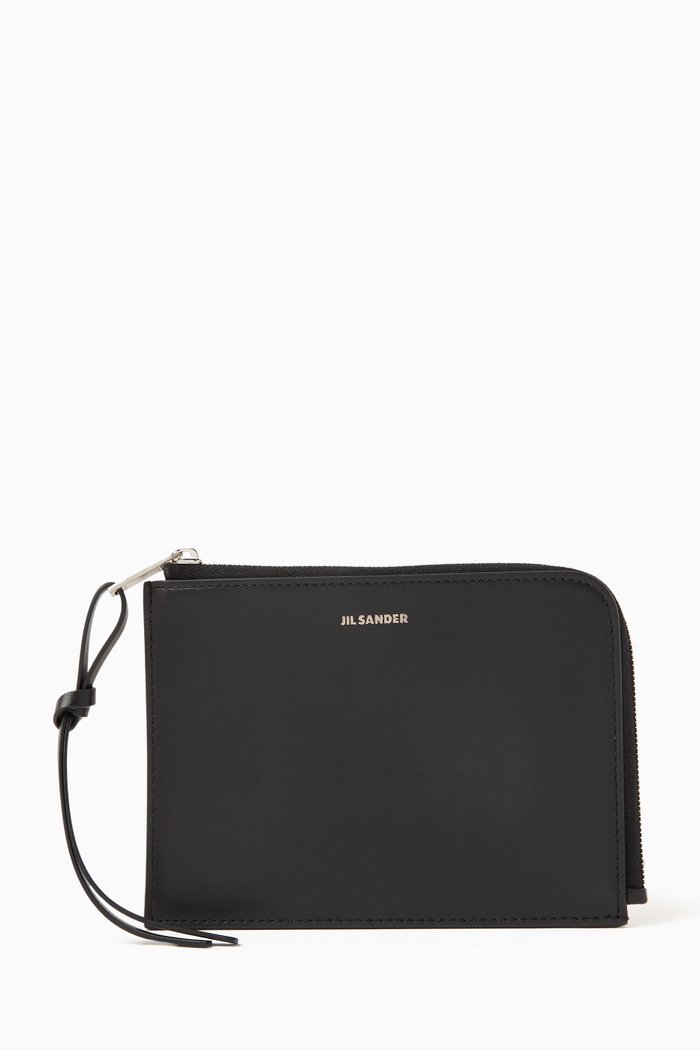 

Giro Logo Wallet in Leather, Black