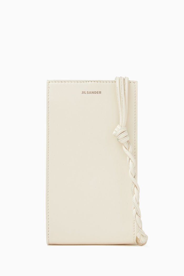 

Tangle Phone Case in Palmellato Leather, Neutral