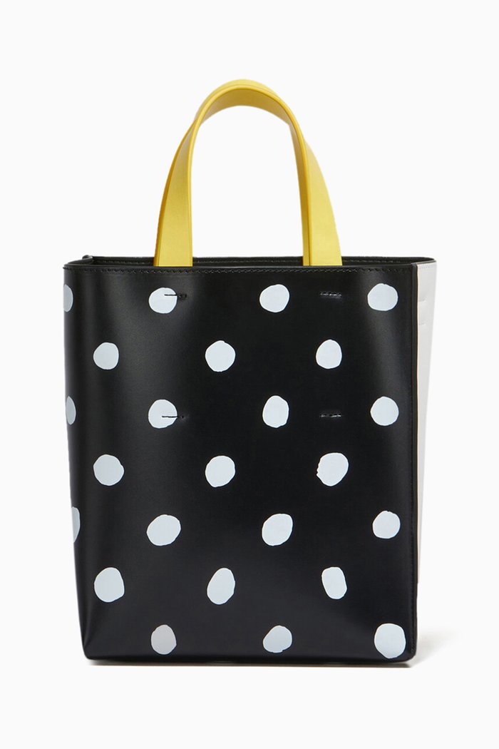 

Mini Museo Tote Bag in Smooth Leather, Multicolour