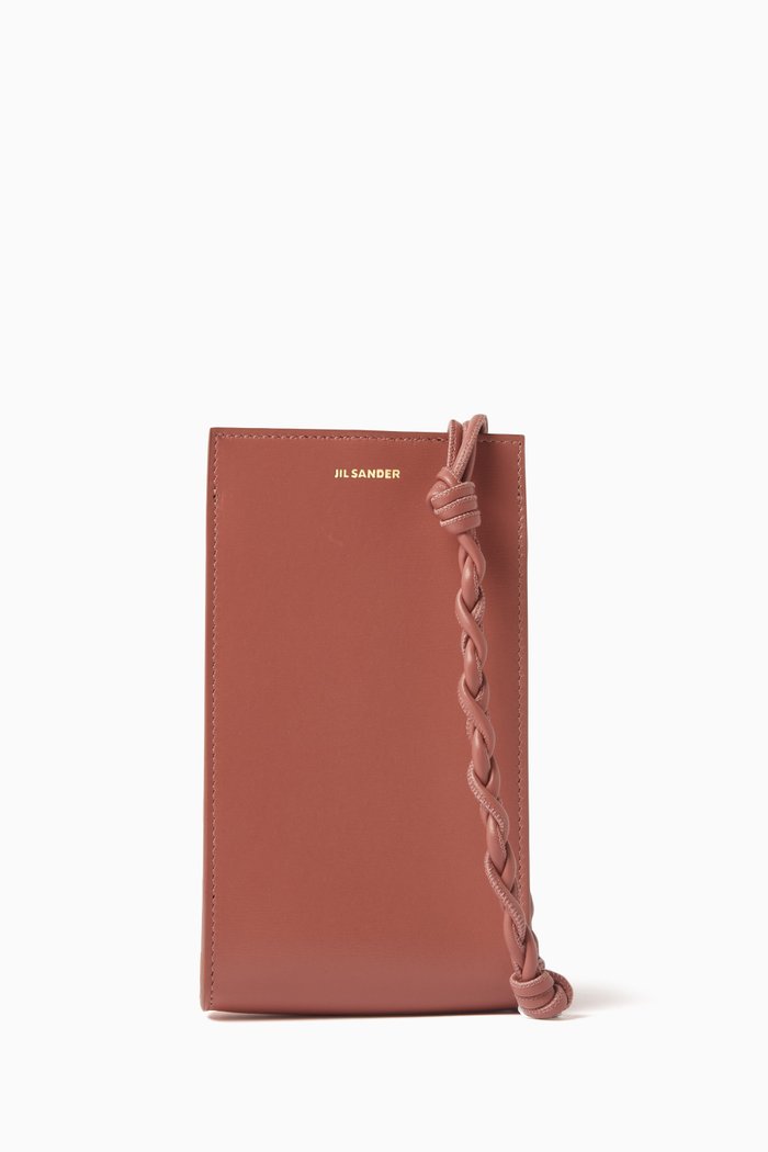 

Tangle Phone Case in Palmellato Leather, Black