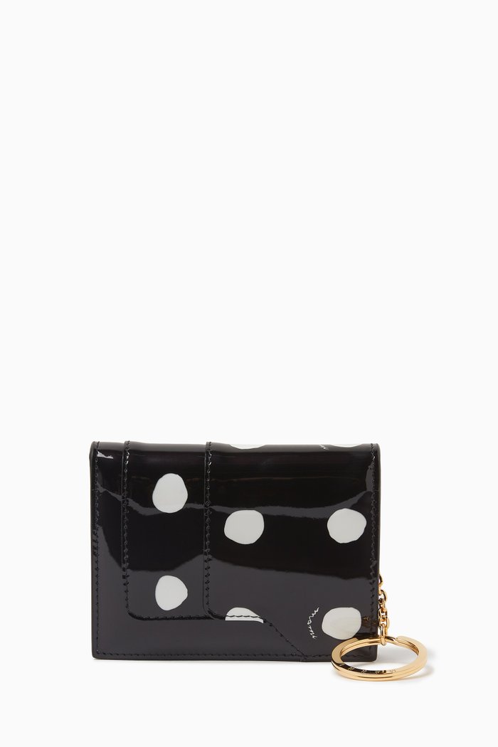 

Polka-dot Wallet in Patent Leather, Multicolour