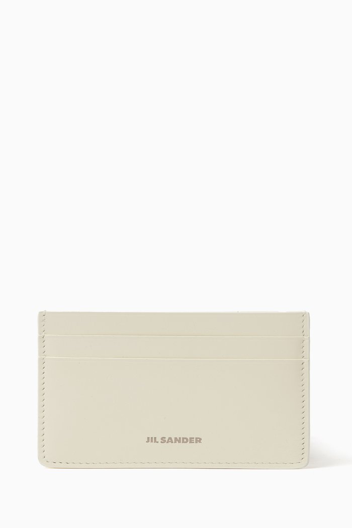 

Card Holder in Calf Leather, Neutral