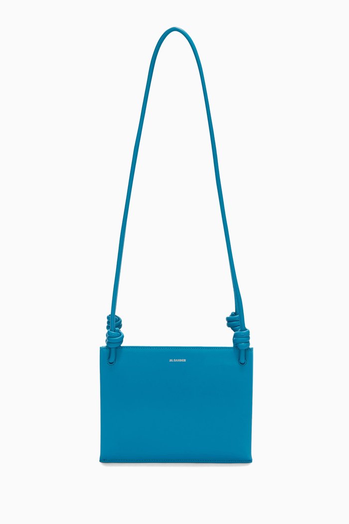 

Giro Small Shoulder Bag in Leather, Blue