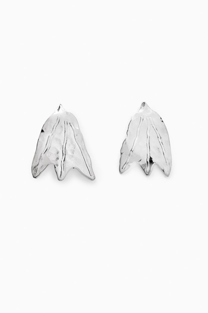 

Leaf Studs in Brass, Silver
