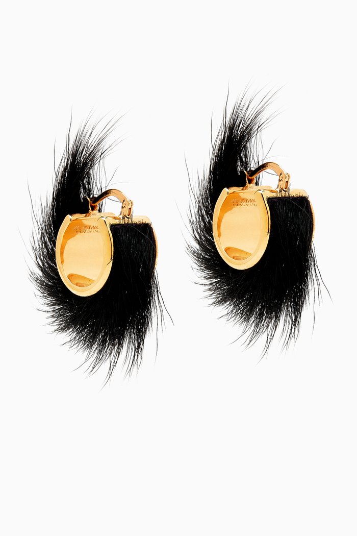 Soft Wildness Earrings in Eco Brass, Multicolour