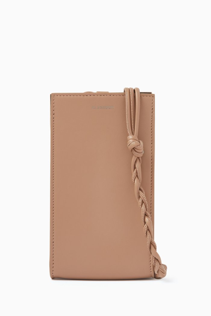 Tangle Phone Case in Palmellato Leather, Neutral