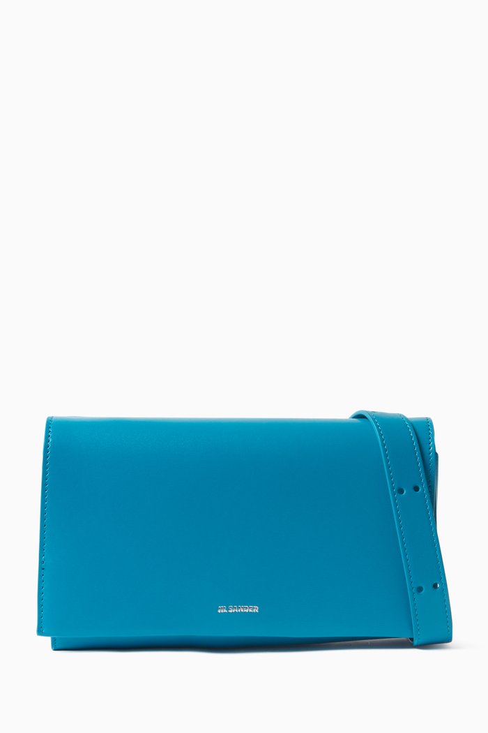 

All Day Crossbody Bag in Nappa Leather, Blue