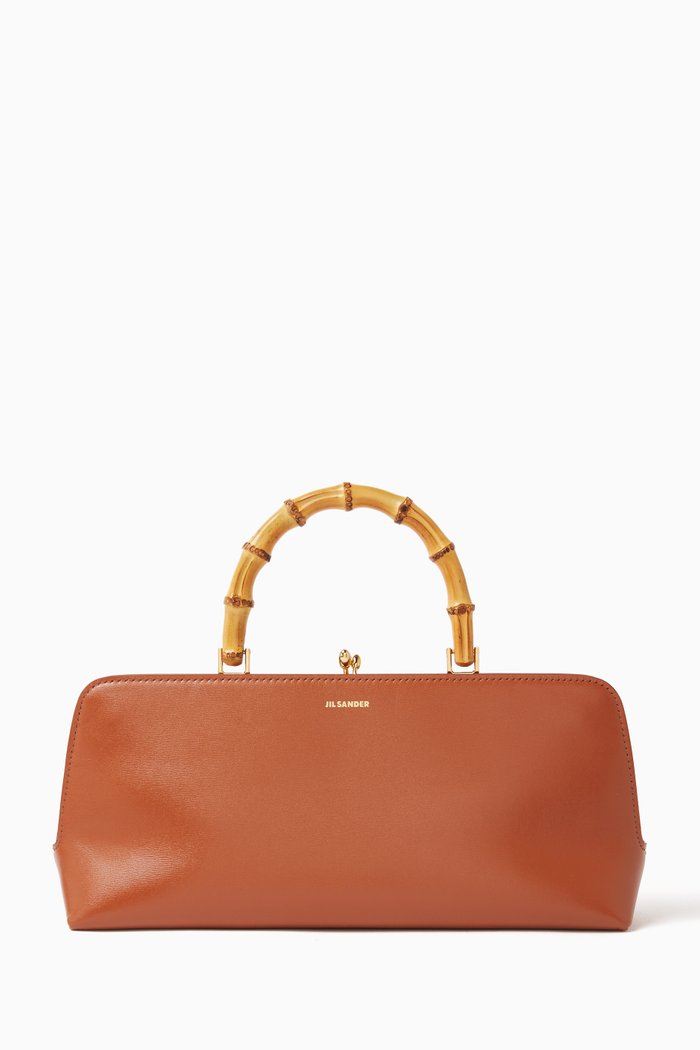 

Goji Bamboo Small Handbag in Leather, Multicolour