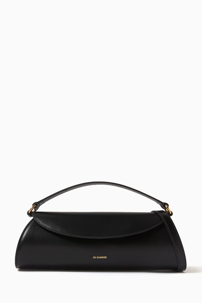 

Cannolo Small Top-handle Bag in Leather, Black