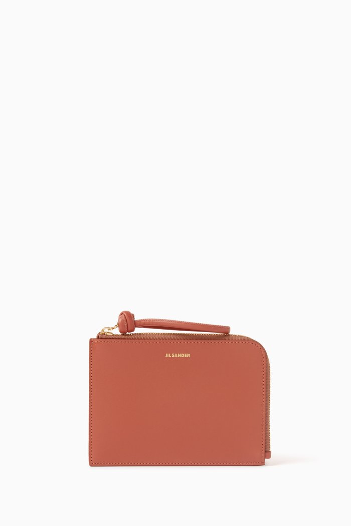 

Medium Giro Envelope Wallet in Smooth Leather, Neutral
