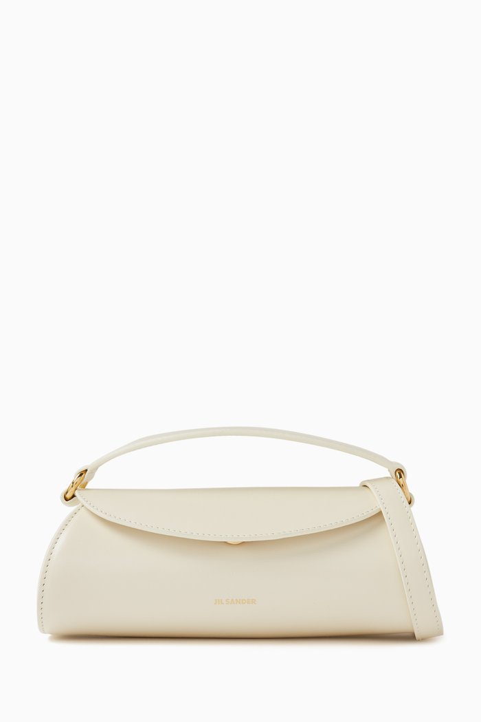 

Cannolo Mini Top-handle Bag in Leather, Neutral