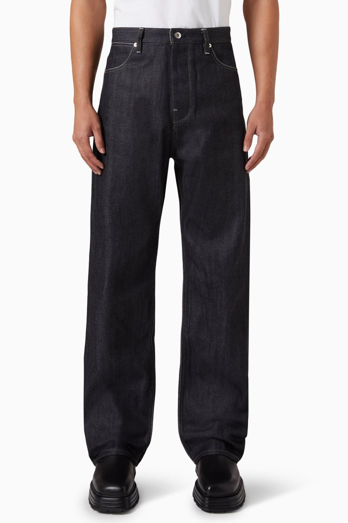 

Loose-fit Jeans in Denim, Blue