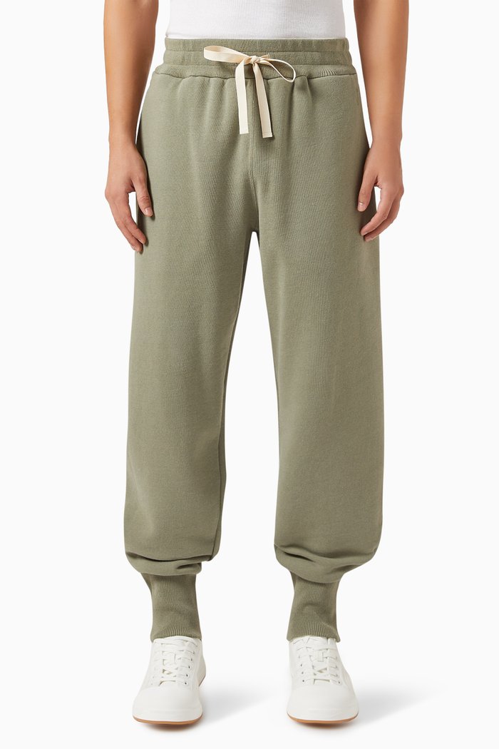 

Drawstring-waist Sweatpants in Cotton-cashmere, Green
