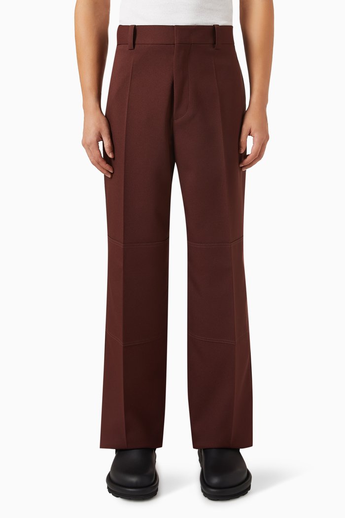 

Straight-fit Pants in Gabardine, Brown