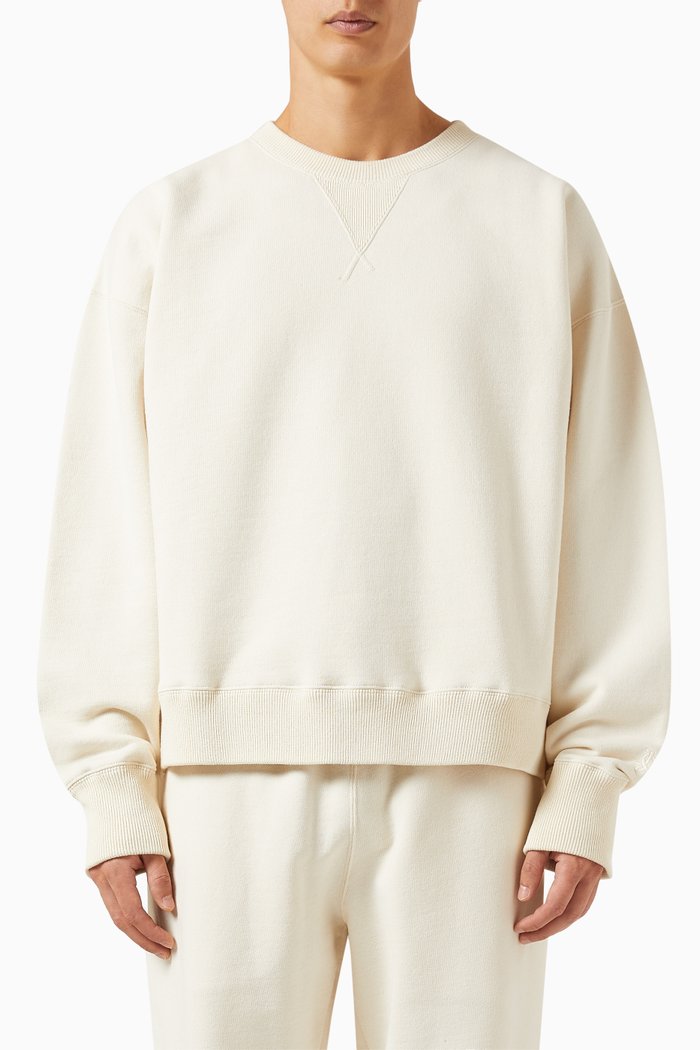 

Relaxed Sweatshirt in Cotton-cashmere, Neutral