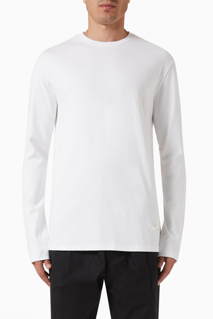 

Long-sleeve T-shirt in Sea Island Cotton-jersey, Neutral