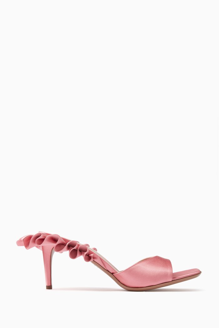 

Rouches 85 Mules in Satin, Pink