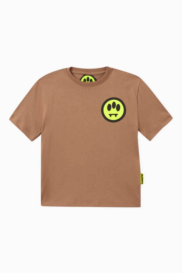 

Logo-print T-shirt in Cotton, Brown