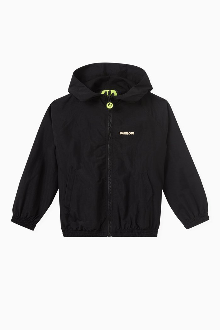 

Logo-applique Hoodie in Nylon, Black