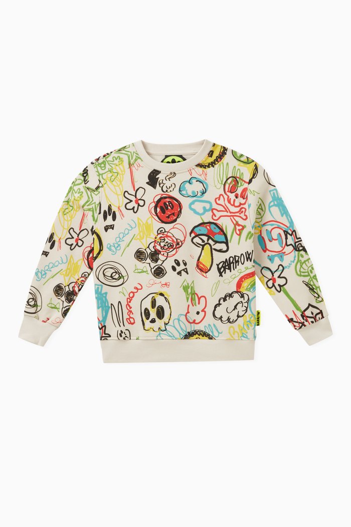 

Graphic-print Sweatshirt in Cotton, Multicolour