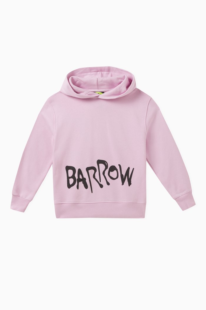 

Logo Graphic-print Hoodie in Cotton, Pink