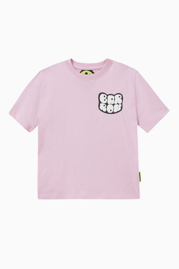 

Graphic-print T-shirt in Cotton, Pink