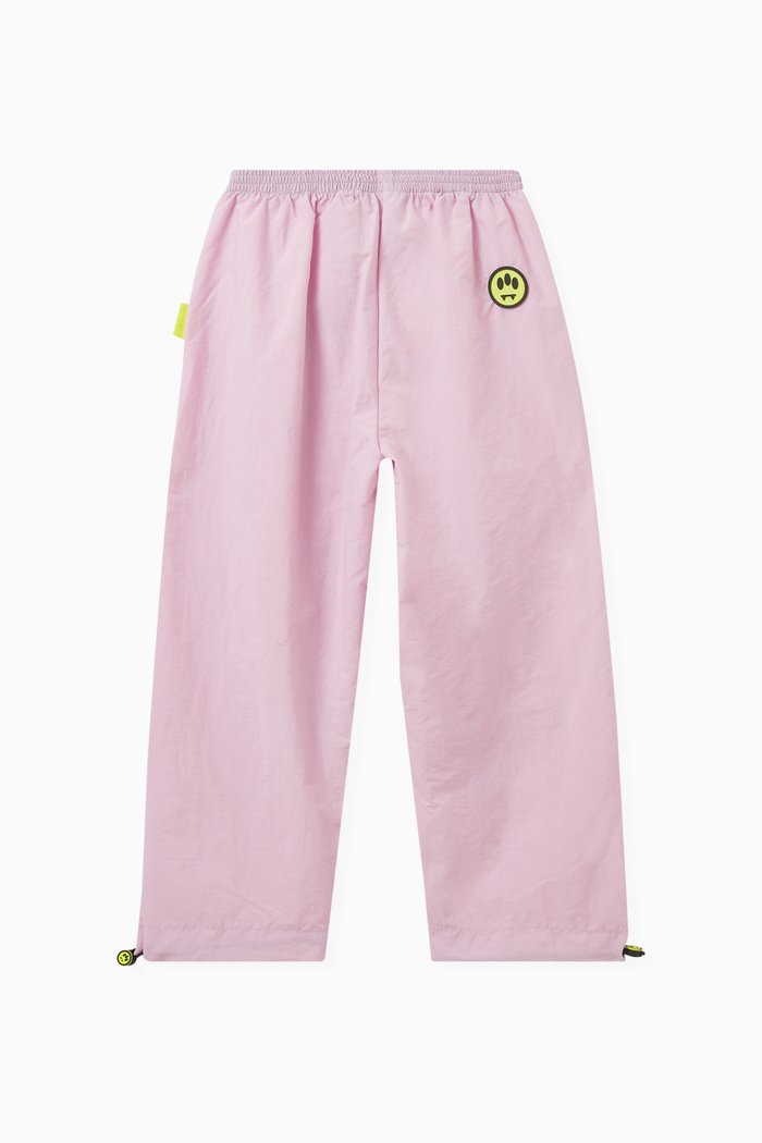 

Logo-applique Pants in Nylon, Pink