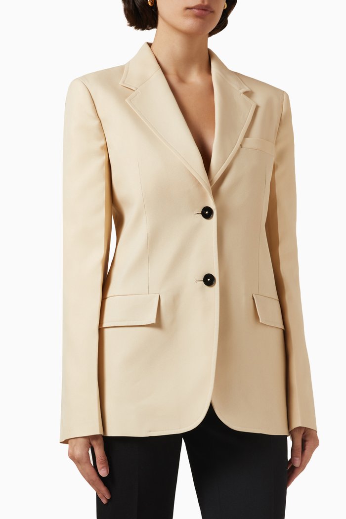 

Tailored Jacket in Techno-gabardine, Neutral