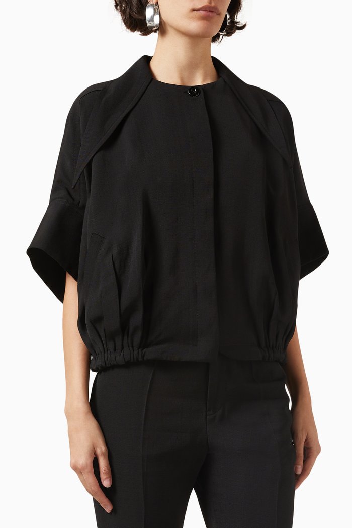 

Jacket in Silk-blend, Black