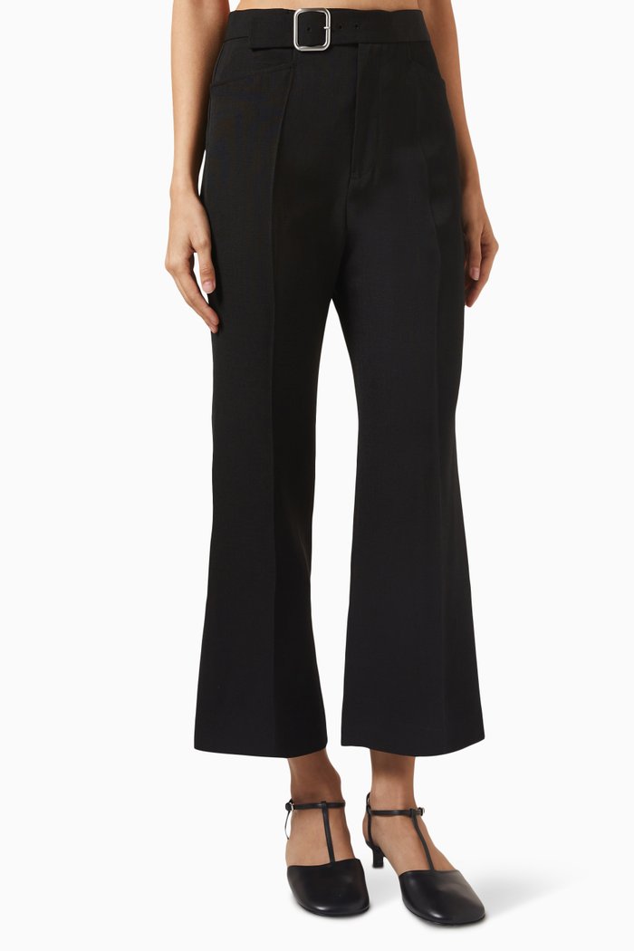 

Pants in Fluid Silk-blend, Black