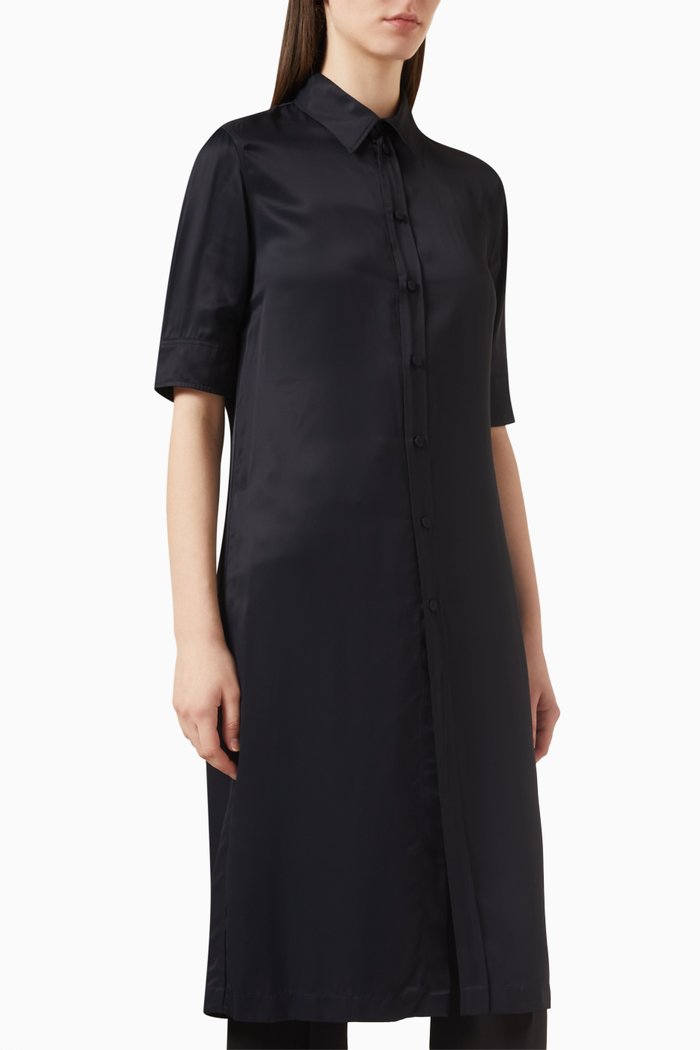 

Shirt Dress in Viscose, Blue