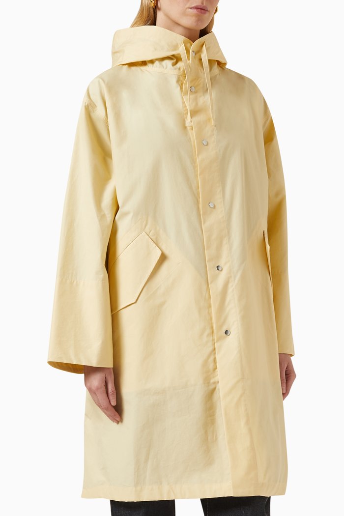 

Logo Parka Jacket in Canvas, Neutral