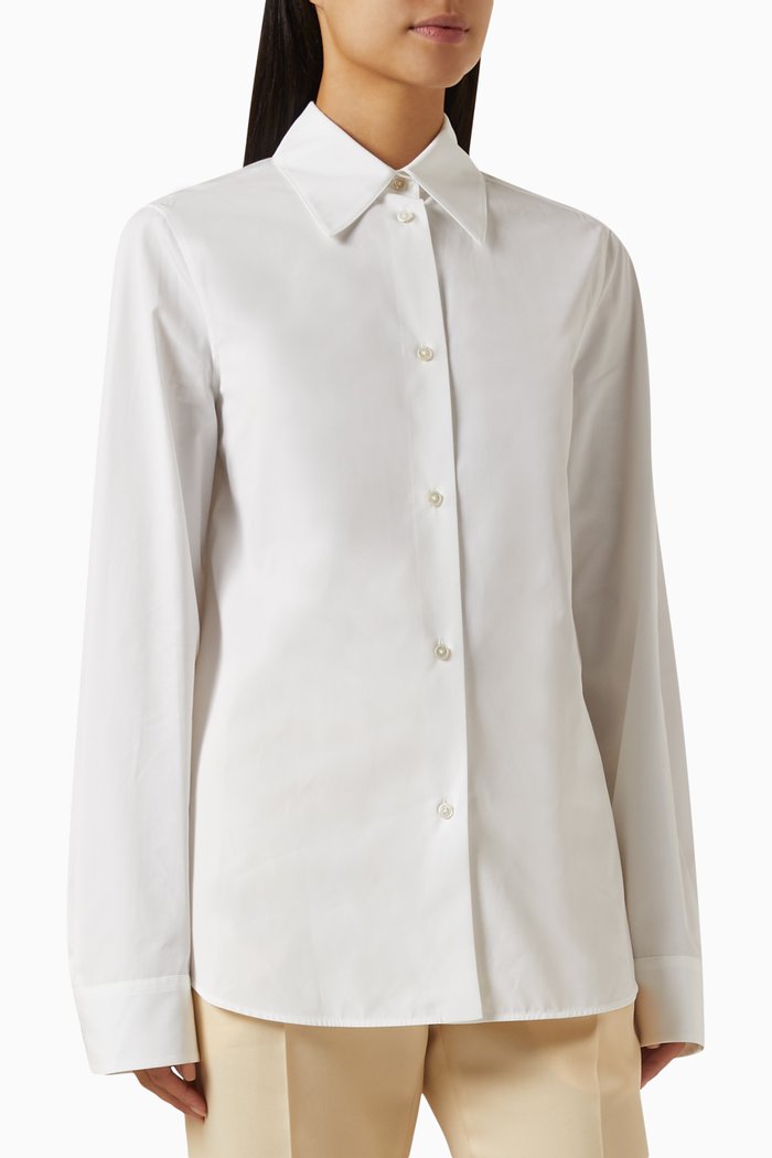 

Slim-fit Shirt in Cotton-poplin, White