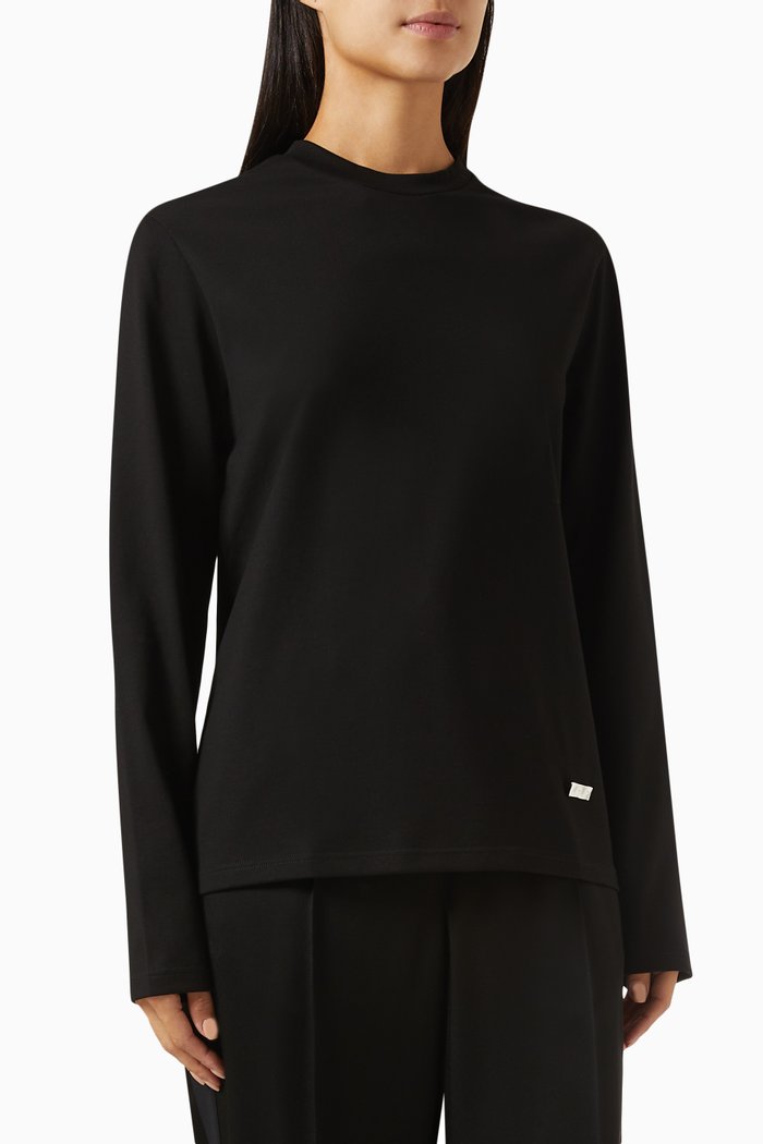 

Sea Island T-shirt in Cotton-jersey, Black