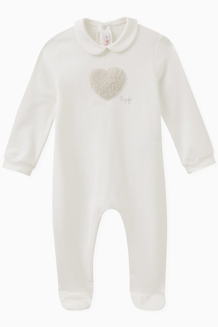 

Heart Appliqué Bodysuit, Neutral