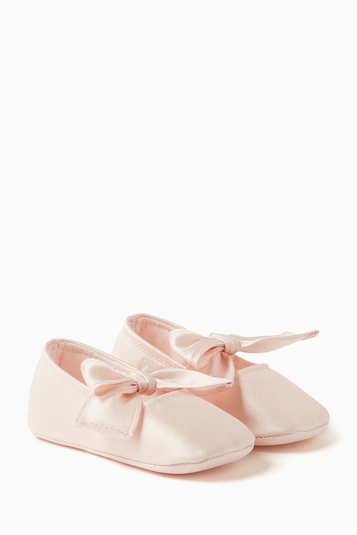 

Bow-applique Baby Shoes, Multicolour
