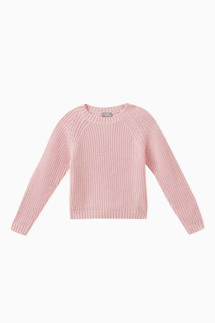 

Knitted Sweatshirt in Cotton, Multicolour
