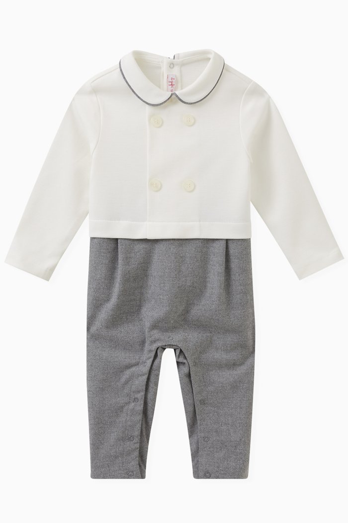 

Two-tone Babysuit, Grey