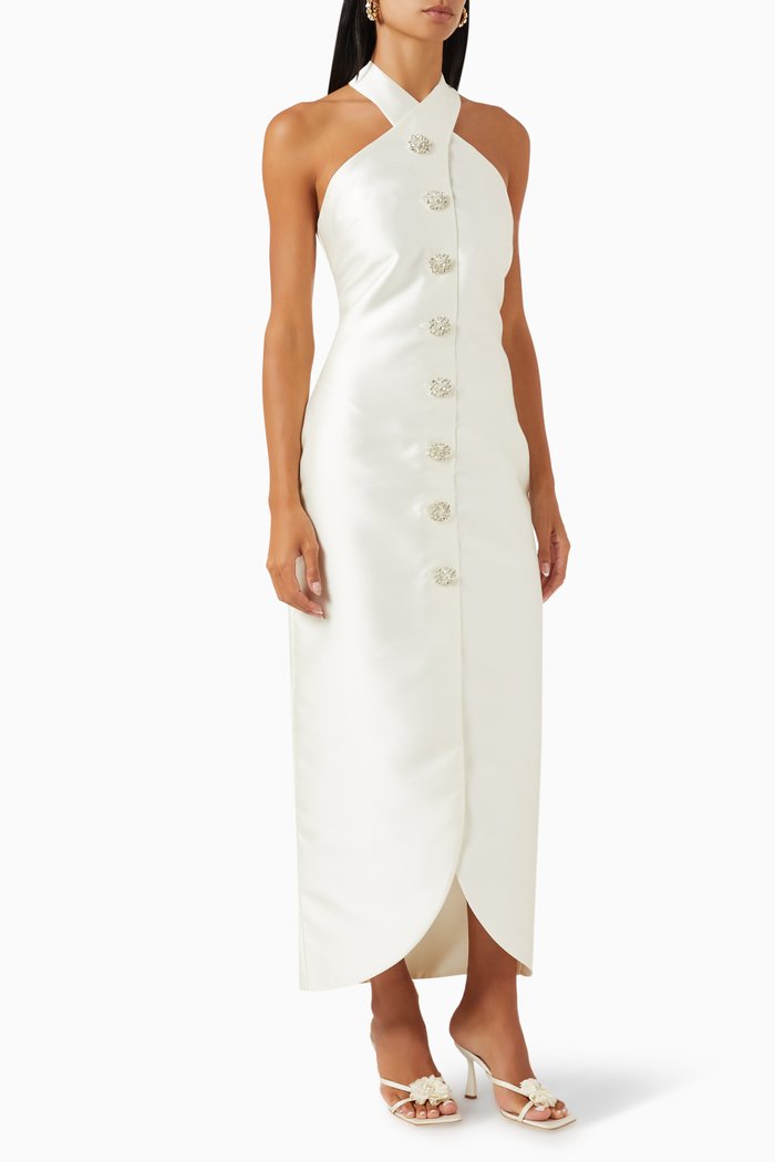 

Promesse Dress in Mikado, White