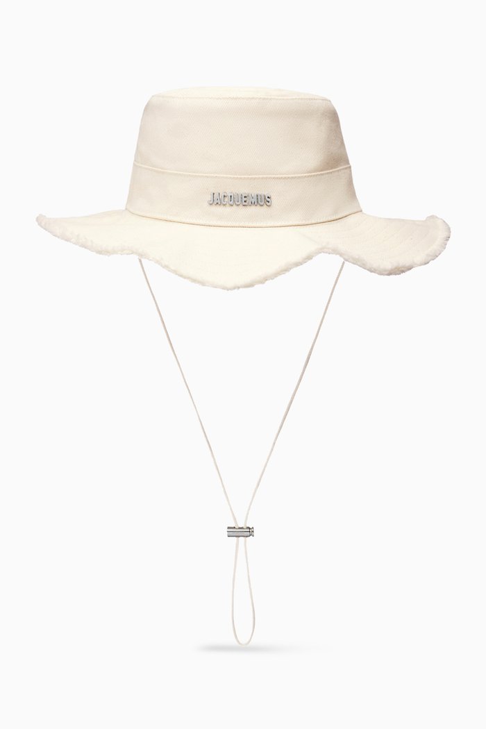 

Le Bob Artichaut Frayed Expedition Hat in Cotton, Neutral