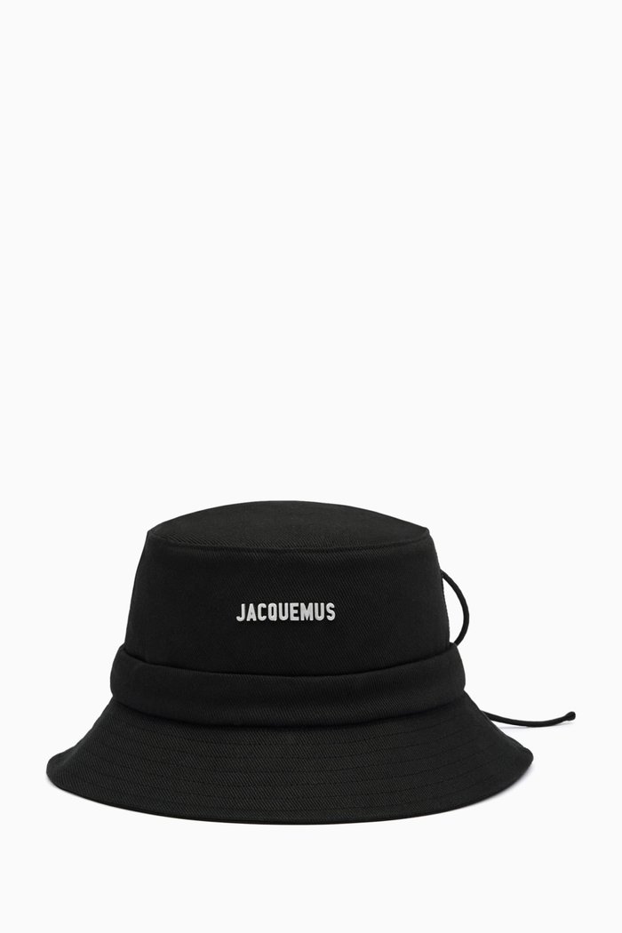 

Le Bob Gadjo Bucket Hat in Cotton, Black