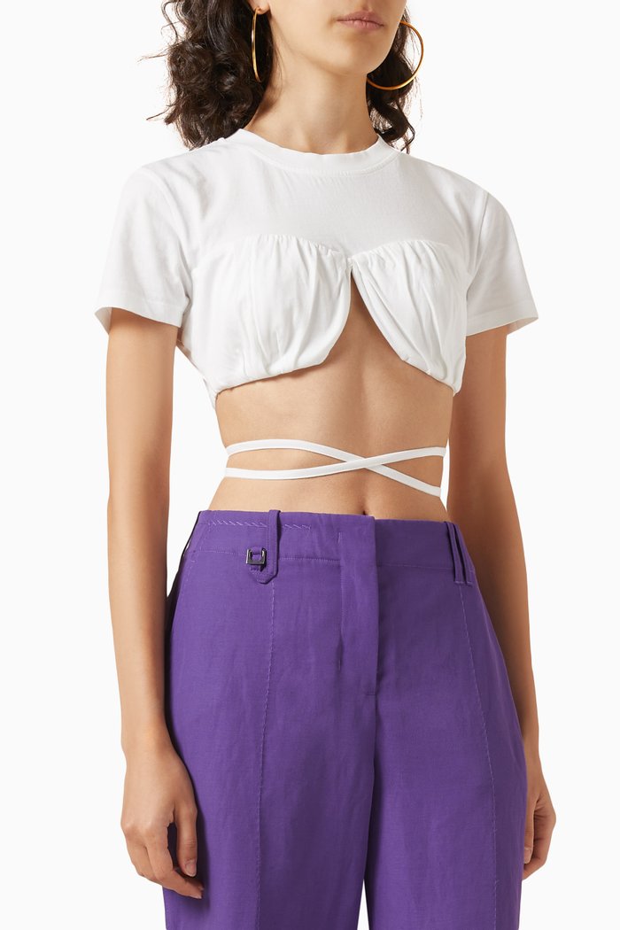 

Le T-shirt Baci in Cotton, White